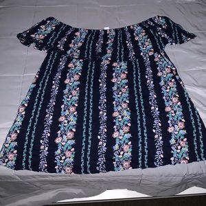 Off the shoulder floral top